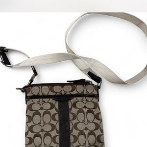 Coach Brown and Black Patterned Crossbody Bag